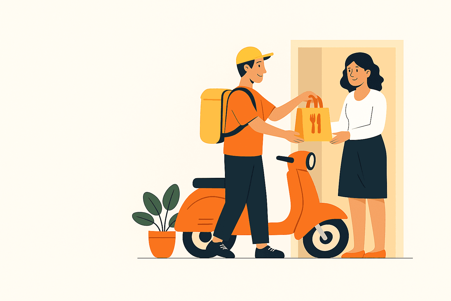 Illustration livraison Dineroo